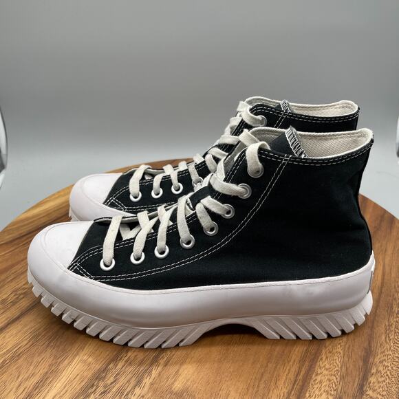 Converse CTAS All Star Lift Shoes Womens 9 Black Platform Lug Canvas Hi Sneakers